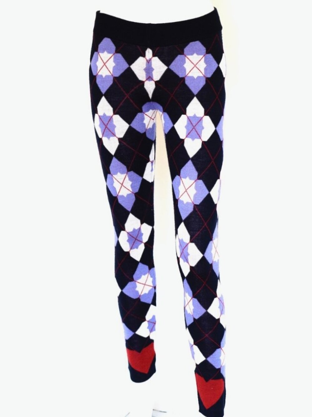 Who*s Who Wool Blend Leggings With Hearts & Patterns - Italy